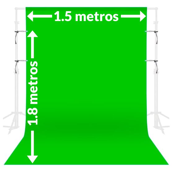 Telón Fotografía Verde Chromakey Fondo De 1.5 metros X 1.8 metros